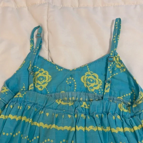 Roxy spaghetti straps top turquoise girls M - Picture 7 of 8